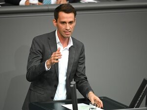 Andreas Audretsch como orador no Bundestag