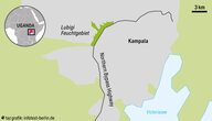 Landkarte von Kampala