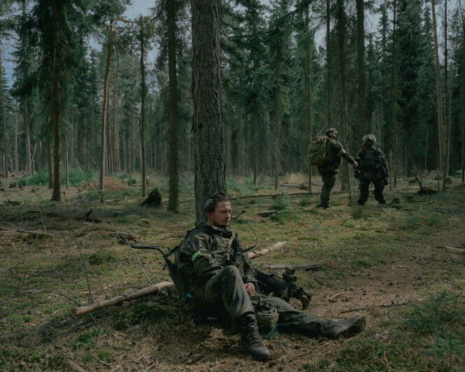 Soldaten bei einer Übung.