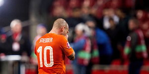 Wesley Sneijder ist traurig