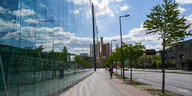 Das Bild zeigt die Ben-Gurion-Straße am Potsdamer Platz