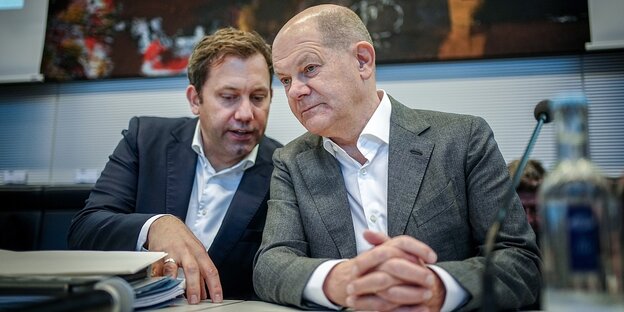 Lars Klingbeil und Olaf Scholz