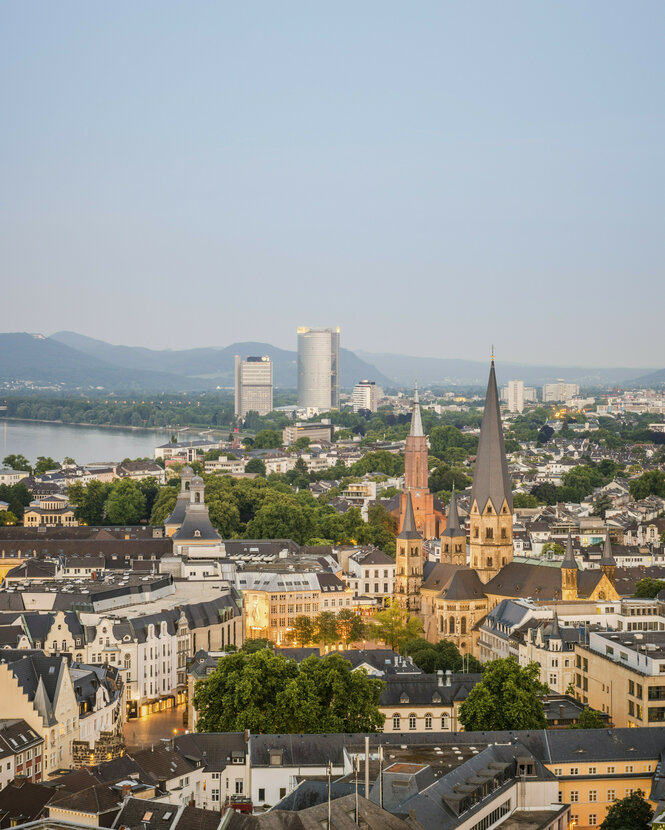 Luftbild von Bonn.