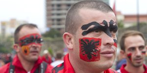 Albanische Fußballfans