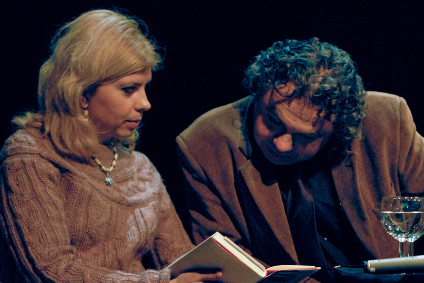 Marica Bodrožić und Artur Becker auf der ersten „Globale“ 2007