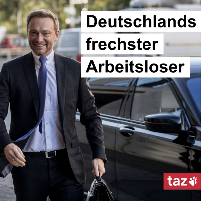 Deutschlands frechster Arbeitsloser: Christian Lindner