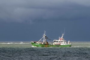 Der niederländische Trawler Klaas Adriana ARM 22 auf der Nordsee