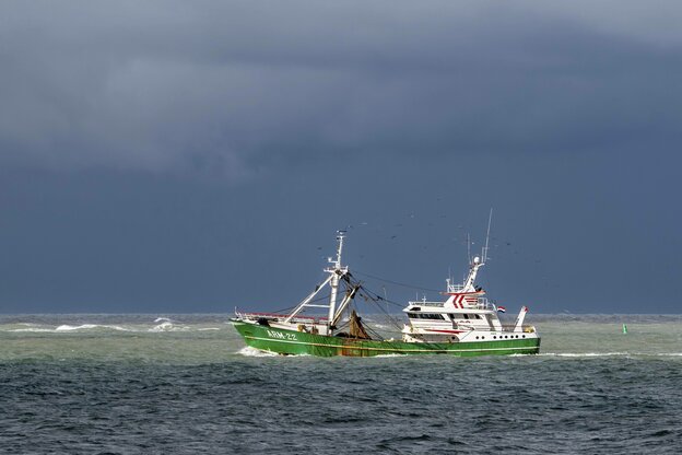 Der niederländische Trawler Klaas Adriana ARM 22 auf der Nordsee