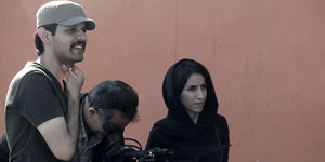 Regisseur Keywan Karimi am Filmset.