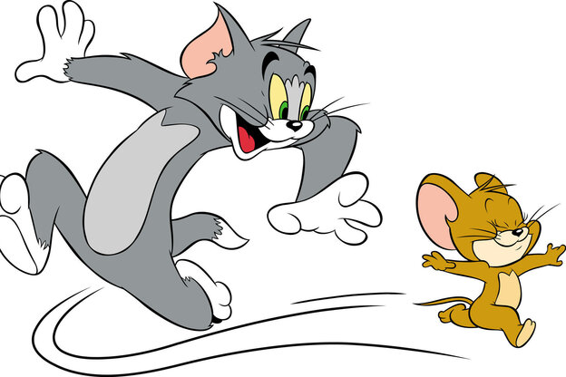 Die Zeichentrickfiguren Tom und Jerry.