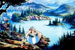 Die Comicfiguren Asterix und Obelix