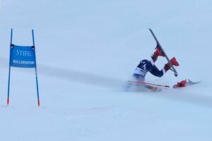 Mikaela Shiffrin stürzt beim Riesenslalom schwer