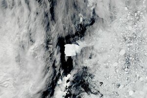 Satellitenbild des Eisbergs A23a