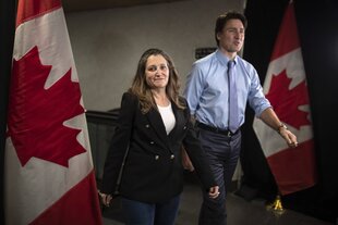 Chrystia Freeland und Justin Trudeau