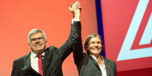 Jörg Hofman und Christiane Benner