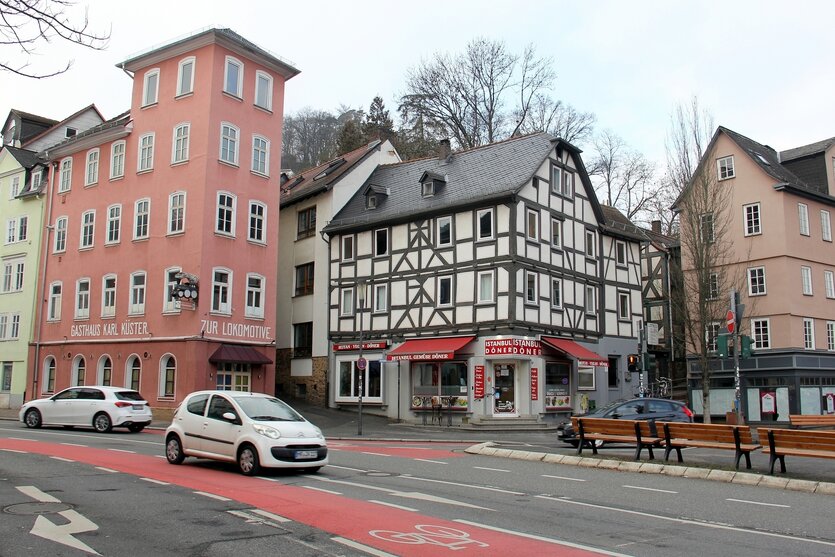 Autoverkehr in Marburg