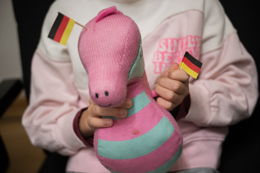 Teddy mit Deutschlandfahne