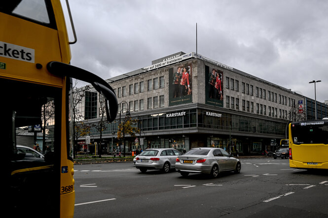 Das Gebäude des Kaufhauses Karstadt am Hermannplatz