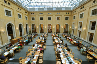 Lesesaal der Unibibliothek Leipzig