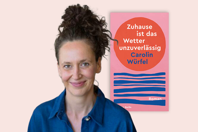 Das Bild zeigt eine Collage von Carolin Würfel und ihrem Buch.