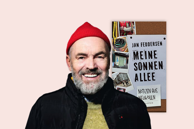 Das Bild zeigt eine Collage von dem Autor Jan Feddersen und seinem Buch.