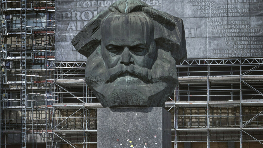 Das Karl-Marx-Monument in Chemnitz.