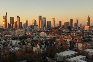 Die Skyline von Frankfurt