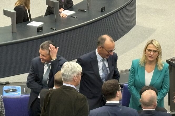 Menschen im Bundestag