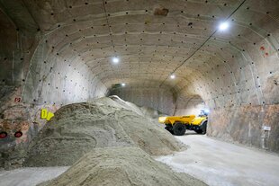 Zwischenlager Gorleben untertage: Salzgestein lagert untertage, mit dem die Wiederverfüllung der Stollen erfolgen soll