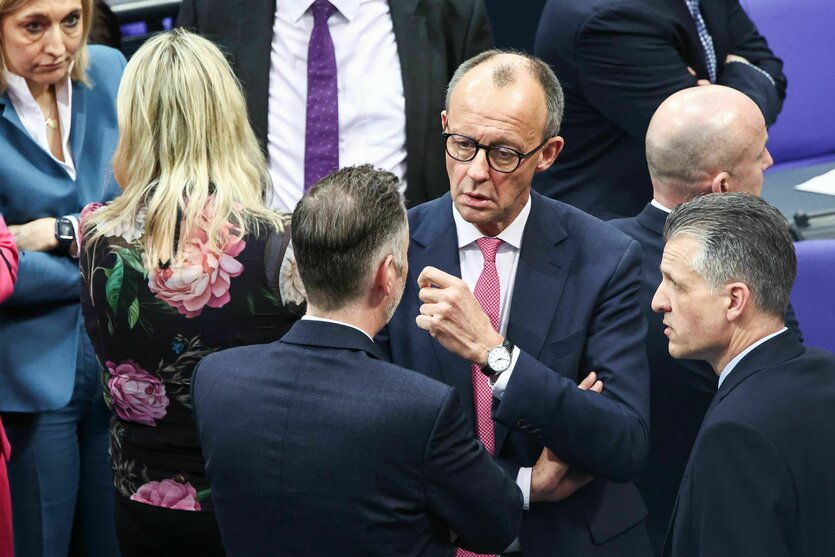 Friedrich Merz im Bundestag.