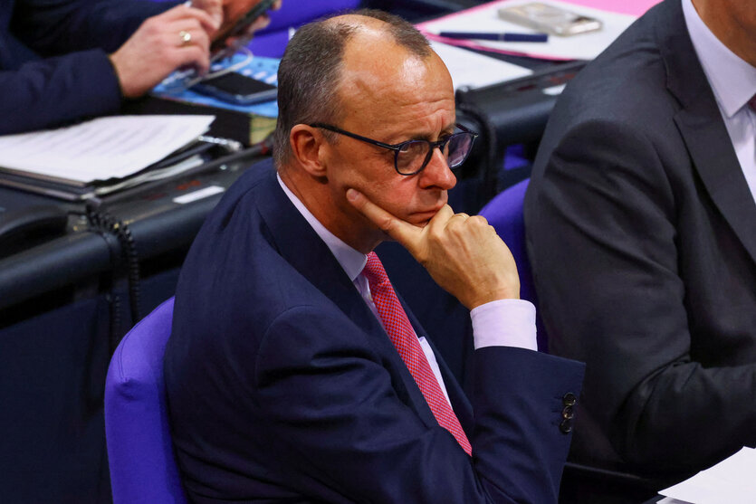 Friedrich Merz im Bundestag.