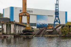 Die Werft Nobiskrug in Rendsburg, Schleswig-Holstein