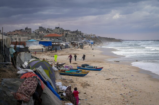 Ein Strand in Gaza