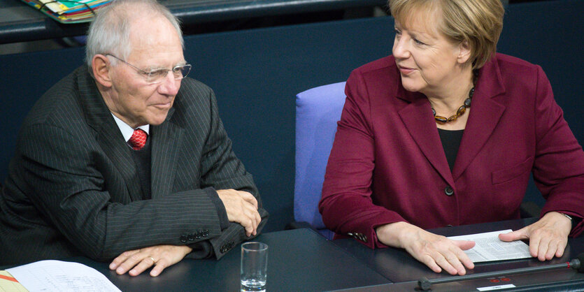 Schäuble und Merkel