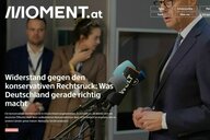 Screenshot der Webseite des Online-Magazins "Moment"