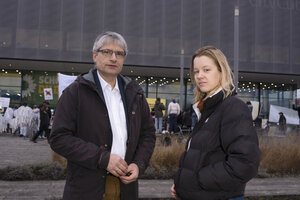 Grünen-Vizechef Sven Giegold und Carla Reemtsma von Fridays for Future