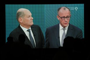 TV-Kanzler-Duell mit Olaf Scholz und Friedrich Merz