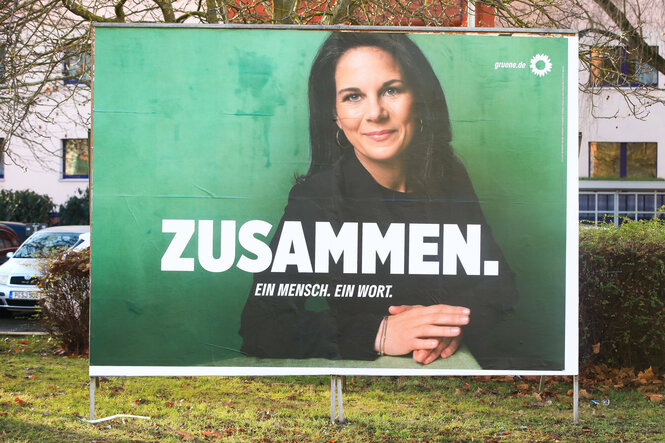 Wahlplakat von Annalena Baerbock.