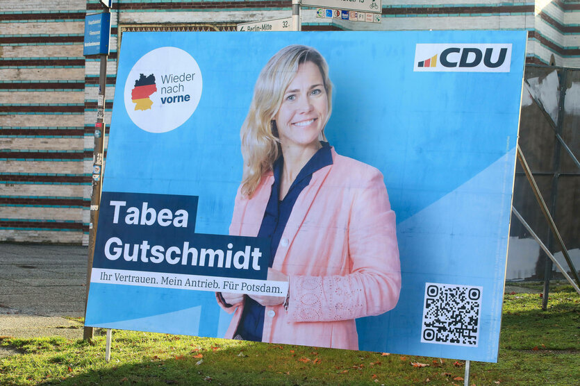 Wahlplakat von Tabea Gutschmidt.