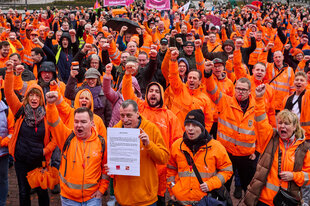 BSR-Beschäftigte im Streik