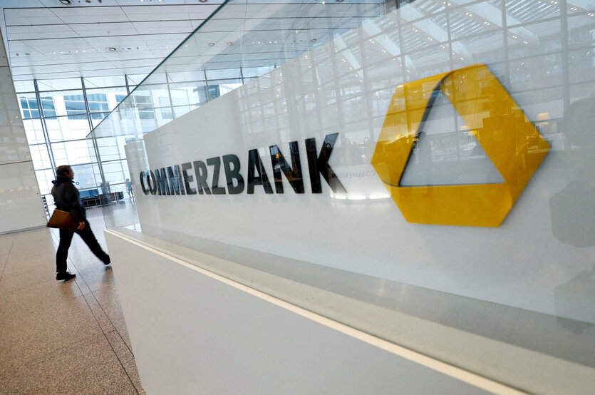 Das Logo der Commerzbank