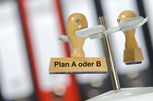 Stempel Plan A oder B