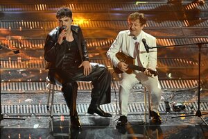 Musiker und Sänger Olly. Gewinner des Musikfestivals im italienischen San Remo