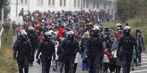 Flüchtlinge in Slowenien
