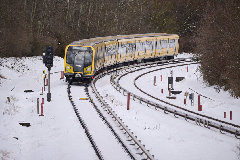 U-Bahn im Schnee