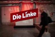 Das Parteilogo der Linkspartei