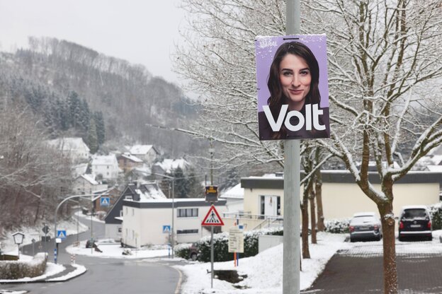 Ein Wahlplakat der Partei 