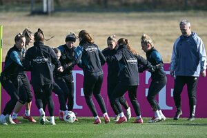 DFB-Frauen beim Abschlusstraining