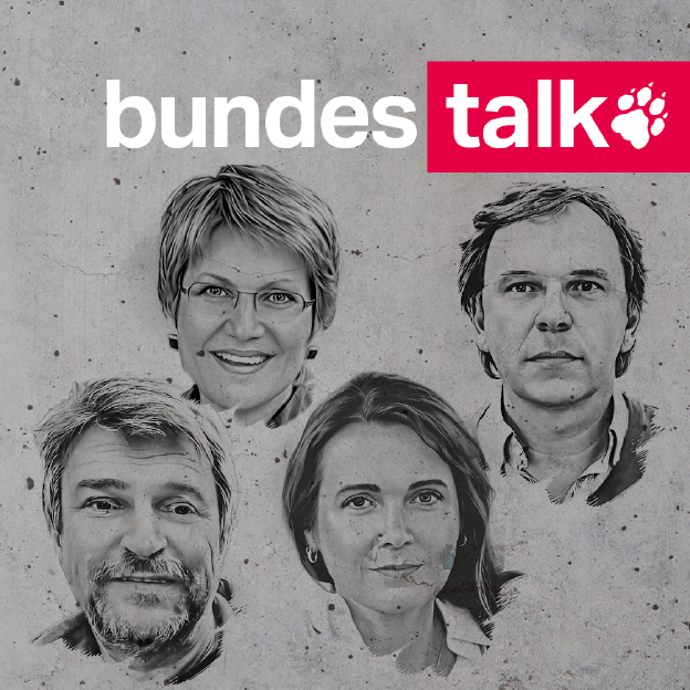 Köpfe von Bernd Pickert, Sabine am Orde, Barbara Junge und Stefan Reinecke