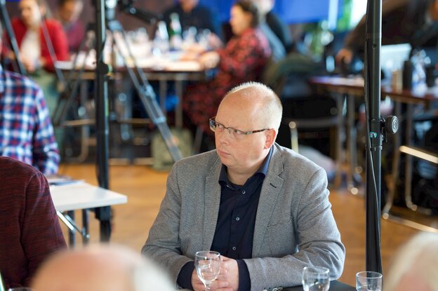 Stefan Seidler beim Lanesparteitag des SSW